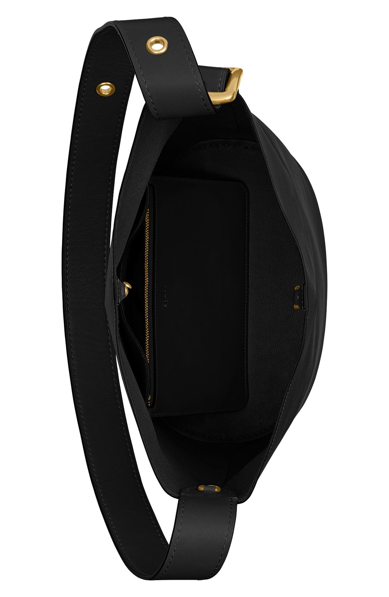 COACH Bleecker Natural Grain Leather Shoulder Bag, Alternate, color, Black