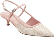 Marc Fisher LTD Ceddy Slingback Pointed Toe Kitten Heel Pump