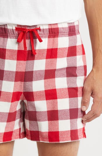 Flannel Pajama Shorts