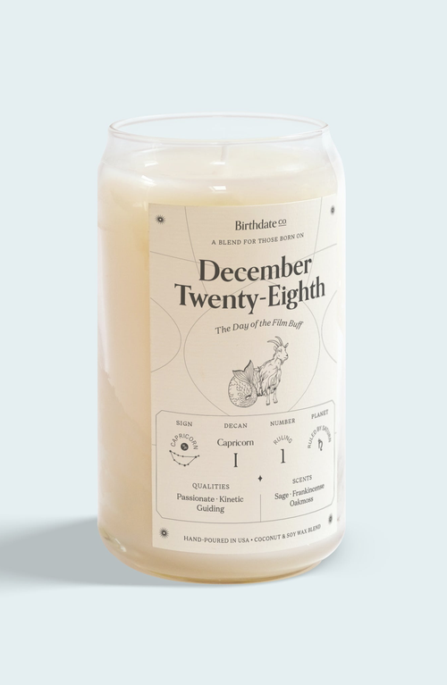 Birthdate Co. The December Birthday Candle In December 28th