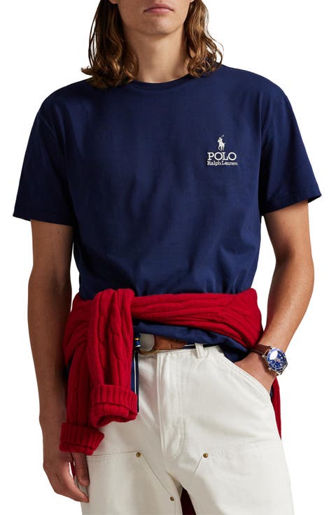 Classic Fit Embroidered Logo Jersey T-Shirt