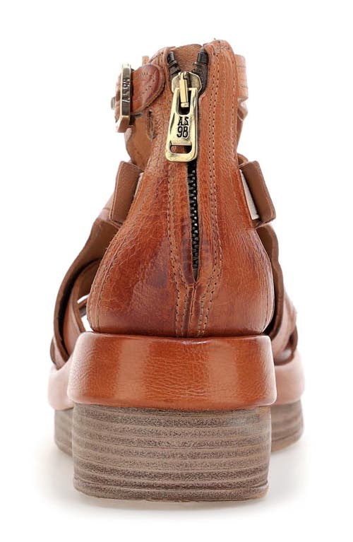 As98 A.s.98 Stanton Wedge Sandal In Whiskey