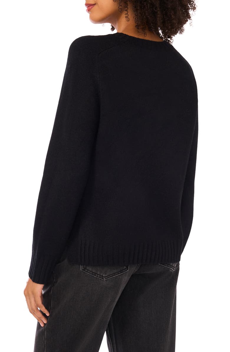 Halogen<sup>®</sup> Cozy Pullover Sweater, Alternate, color, Rich Black