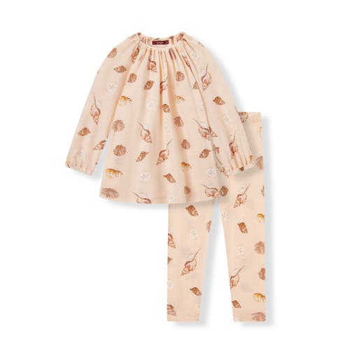 Milkbarn Dress And Legging Set In White