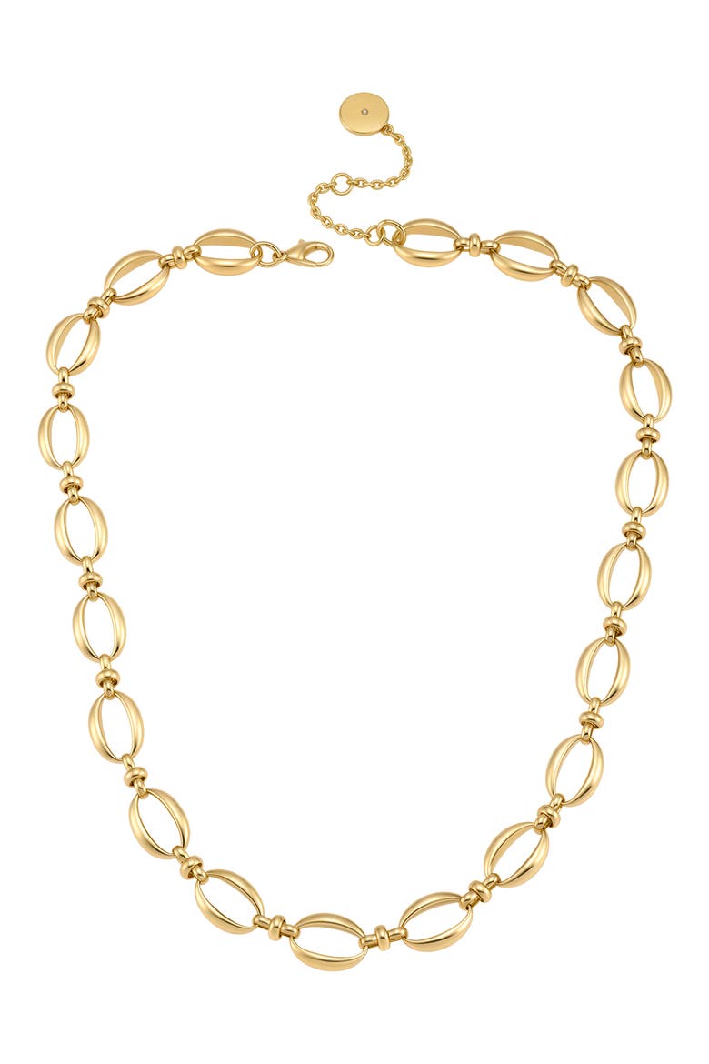 Chunky Oval Link Necklace, Main, color, GOLD