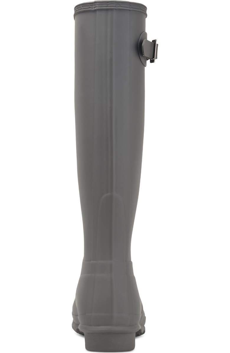 Hunter Original Tall Waterproof Rain Boot, Alternate, color, Dark Gray