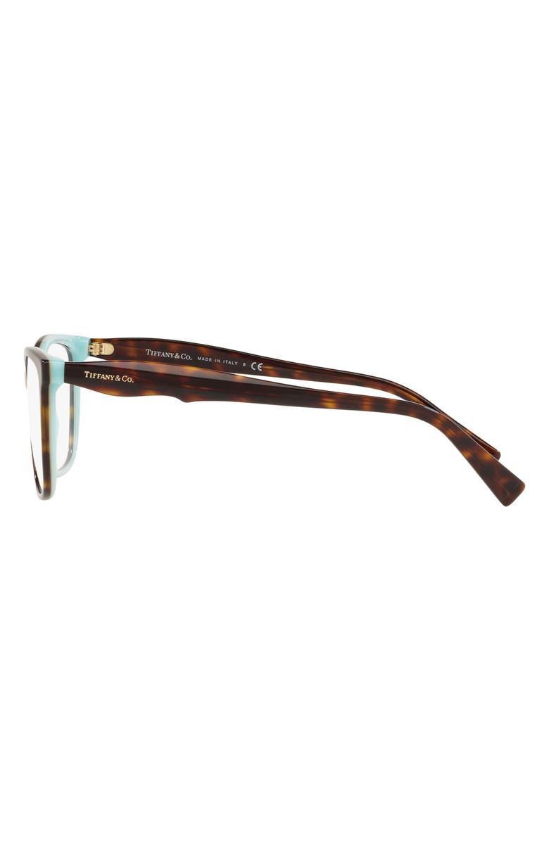 Tiffany & Co. 54mm Square Optical Glasses, Alternate, color, Blue Havana