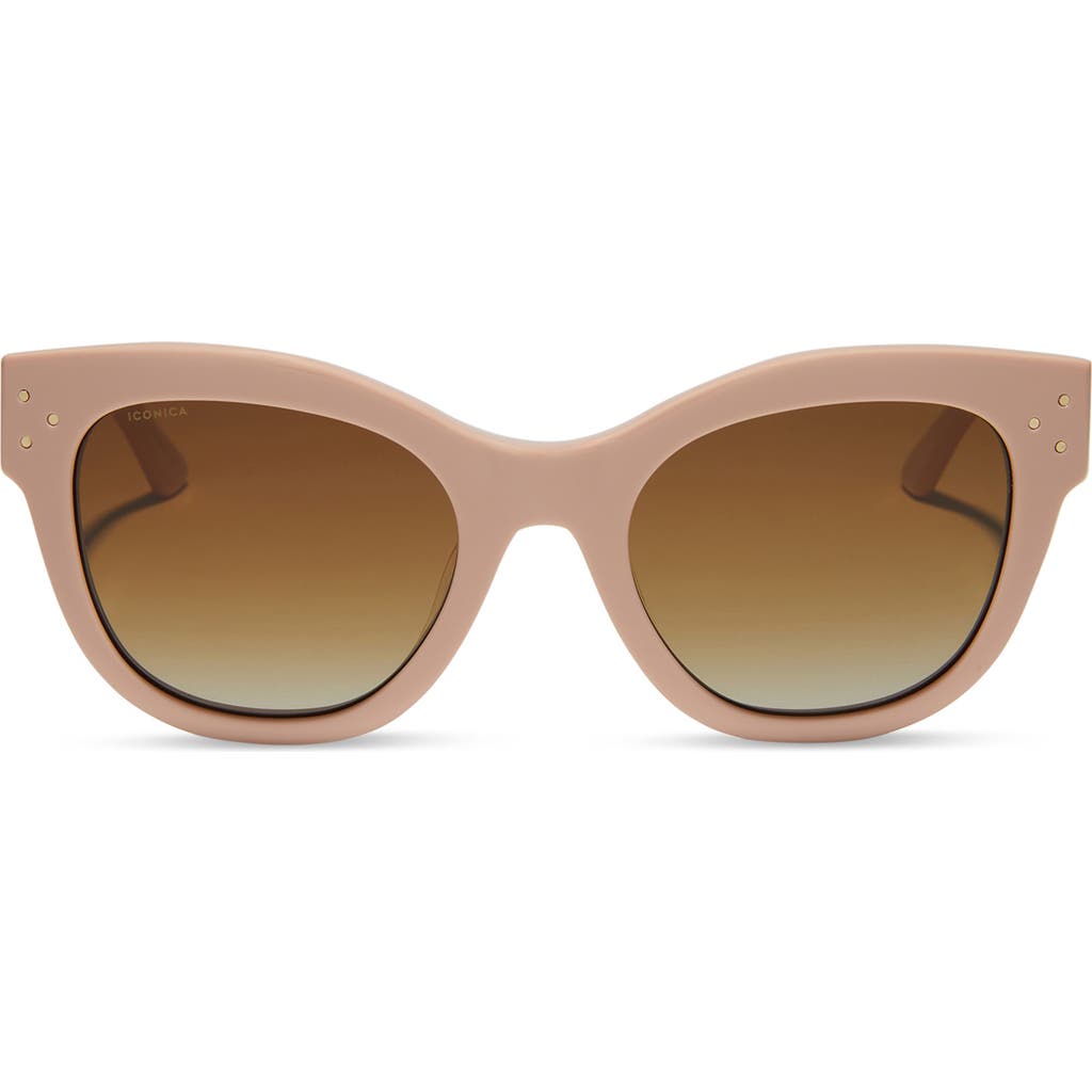 Diff Eva 53mm Gradient Cat Eye Sunglasses In Brown