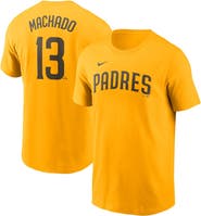 Nike Men's Nike Manny Machado Gold San Diego Padres Fuse Name & Number T-Shirt