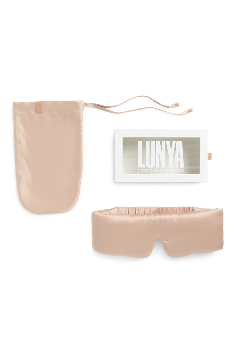 Silk Sleep Mask, Main, color, DELICATE PINK