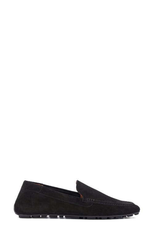 Aquatalia Qaitlin Moc Toe Slip-on Shoe In Black