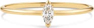 DEVATA Marquise Lab Grown Diamond Solitaire Ring in 14K Gold