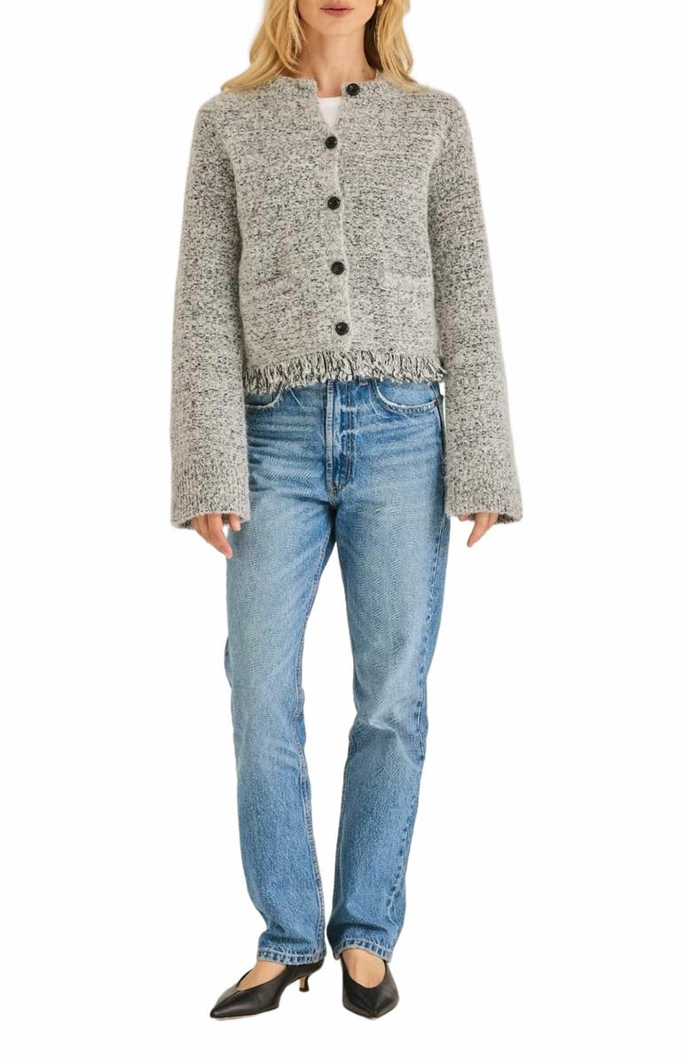 Rebecca Taylor Marianne Cardigan, Alternate, color, Black White