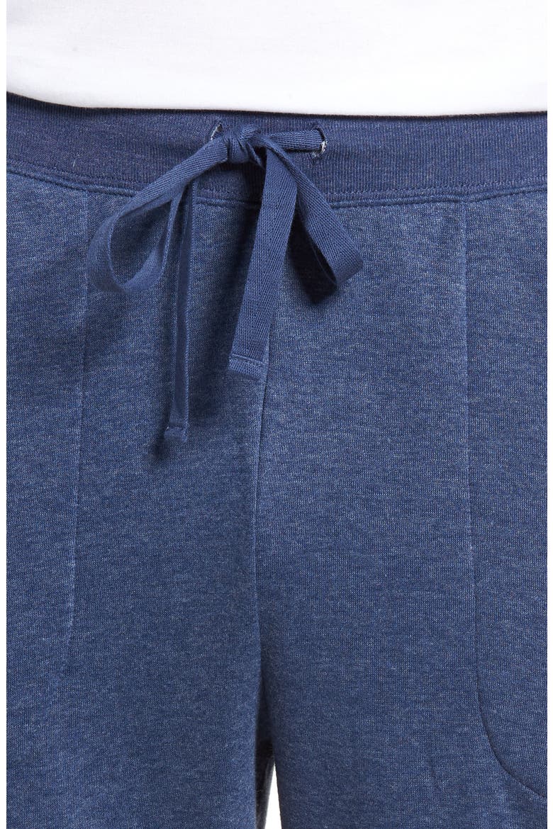 Brushed Jersey Cotton Blend Jogger Pants, Alternate, color, BLUE