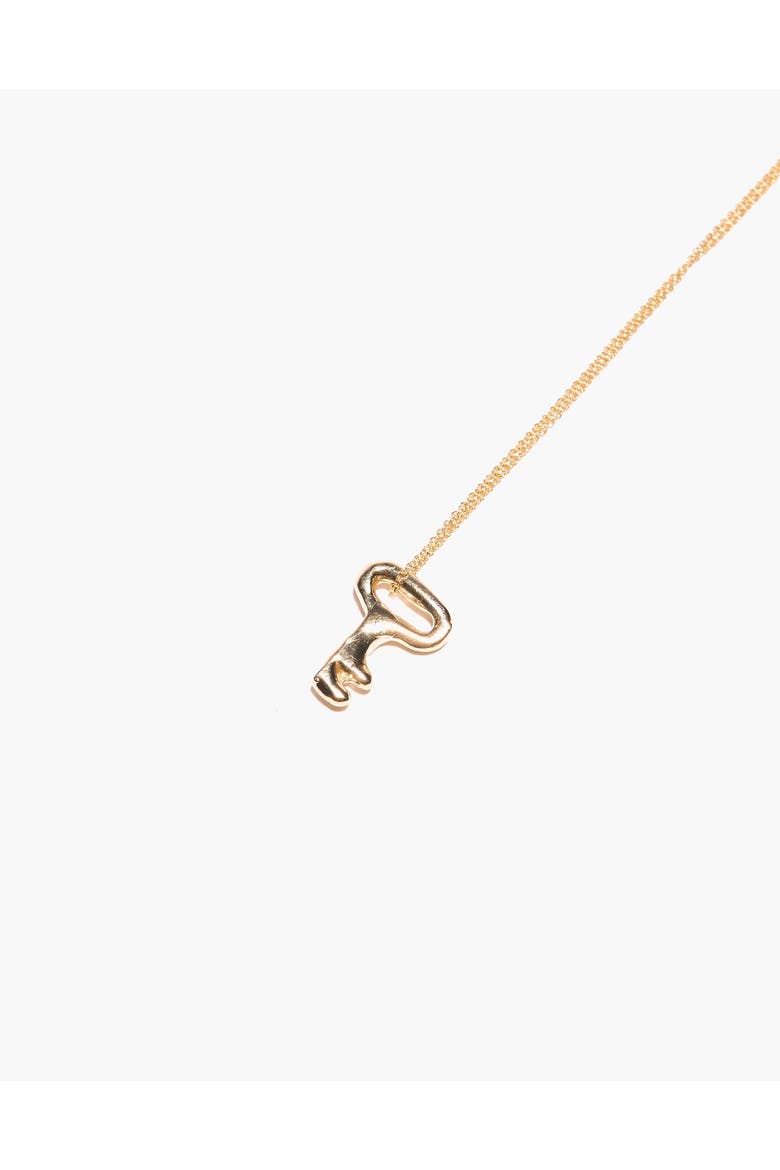 Key Necklace, Alternate, color, Brass