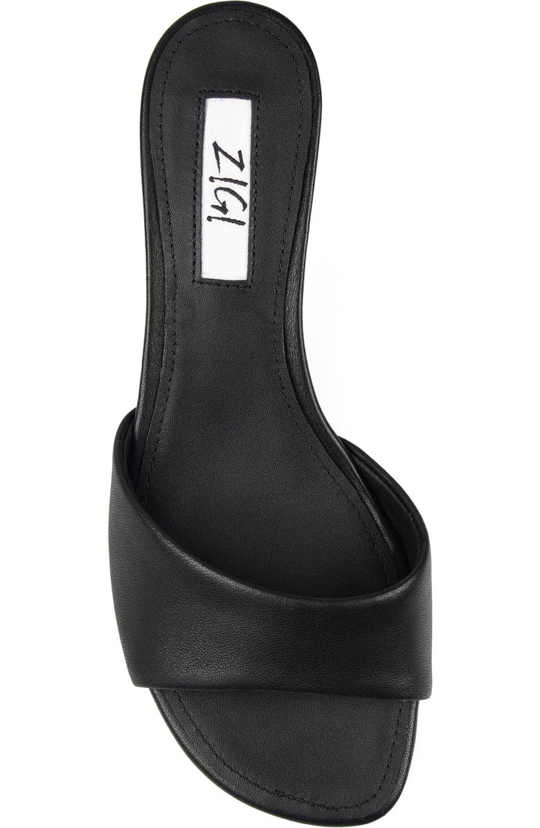 ZIGI <p>Cashmoney Slide Sandal (Women)</p>, Alternate, color, Black Leather