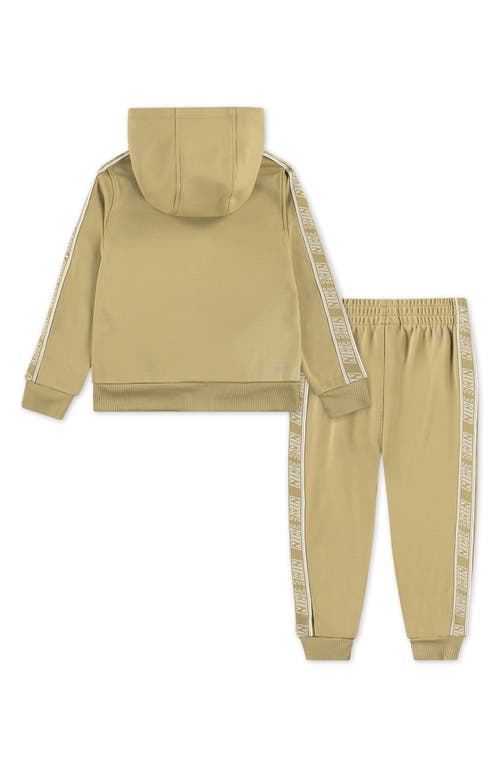 Nike Kids' Dri-fit Zip Hoodie & Joggers Set In Brown