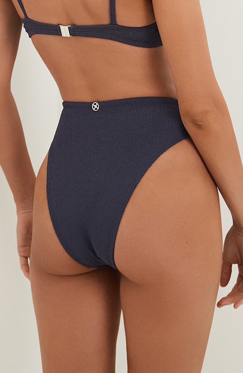 ViX Paula Hermanny Firenze Alba High Waist Bikini Bottoms, Alternate, color, Blue