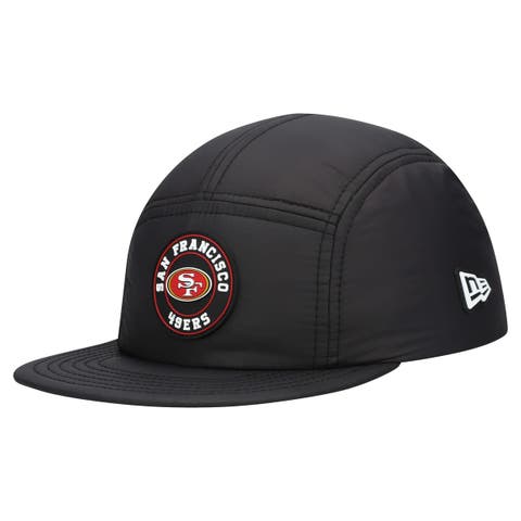 Men's New Era  Black San Francisco 49ers Quilted Camper Adjustable Hat