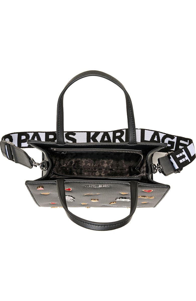 KARL LAGERFELD PARIS Maybelle Satchel, Alternate, color, Multi/Black