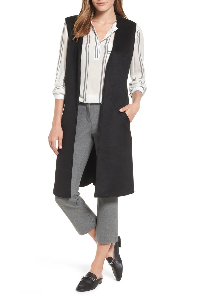 Long Vest, Main, color, BLACK