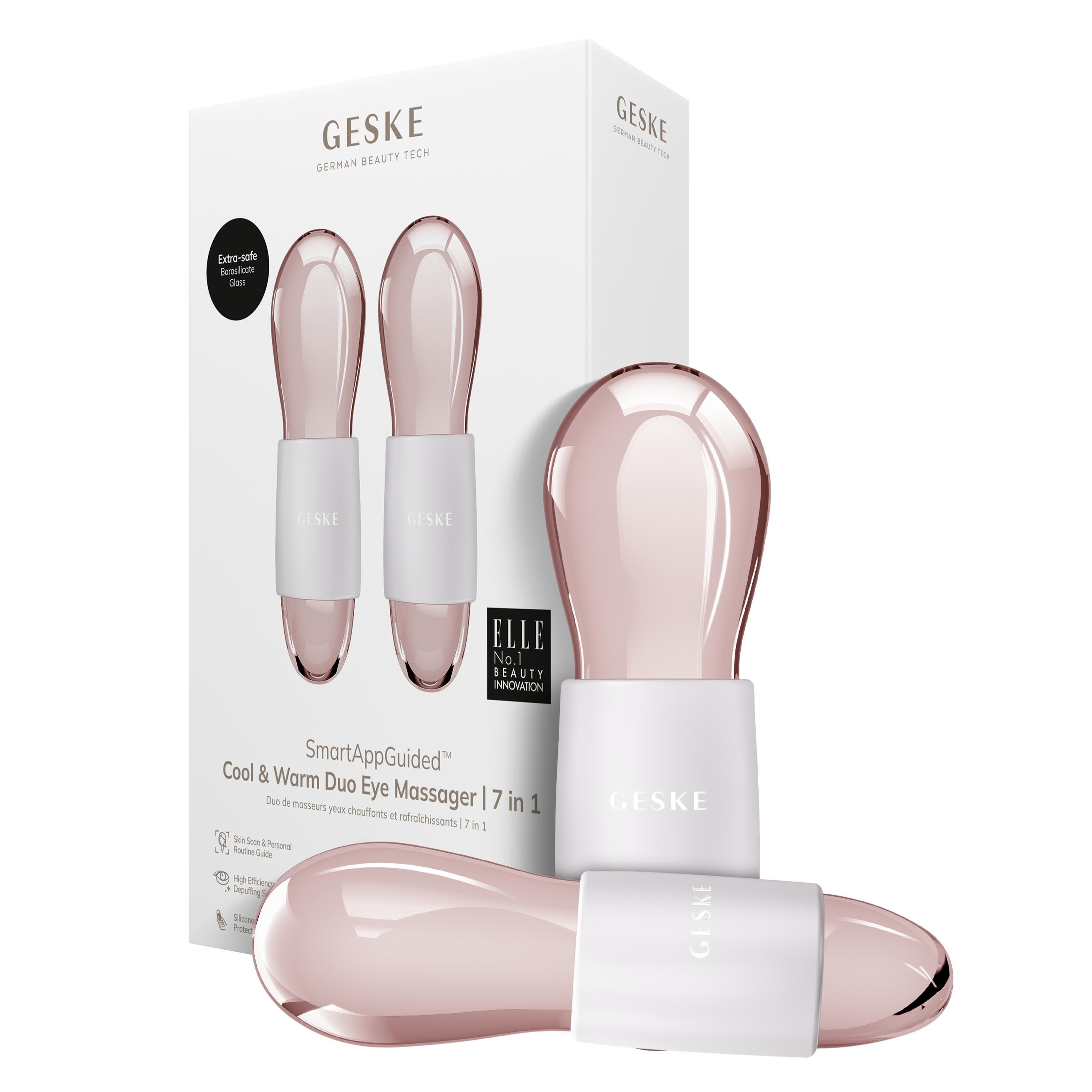GESKE SmartAppGuided Cool & Warm Duo Eye Massager | 7 in 1 in Starlight 