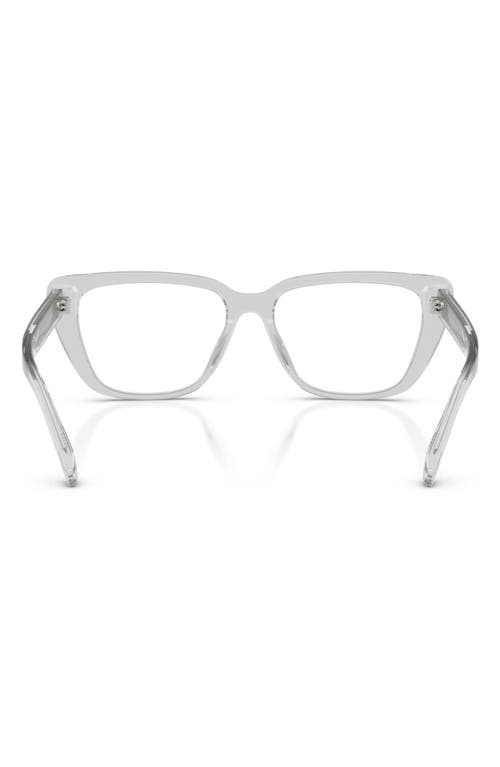 Emporio Armani 54mm Cat Eye Optical Glasses In Neutral