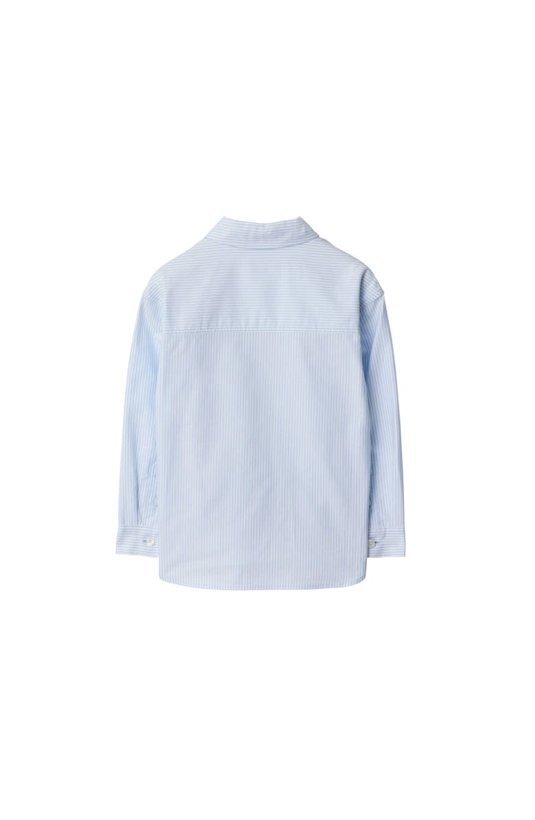 Burberry Striped Cotton Oxford Shirt, Alternate, color, Pale Blue