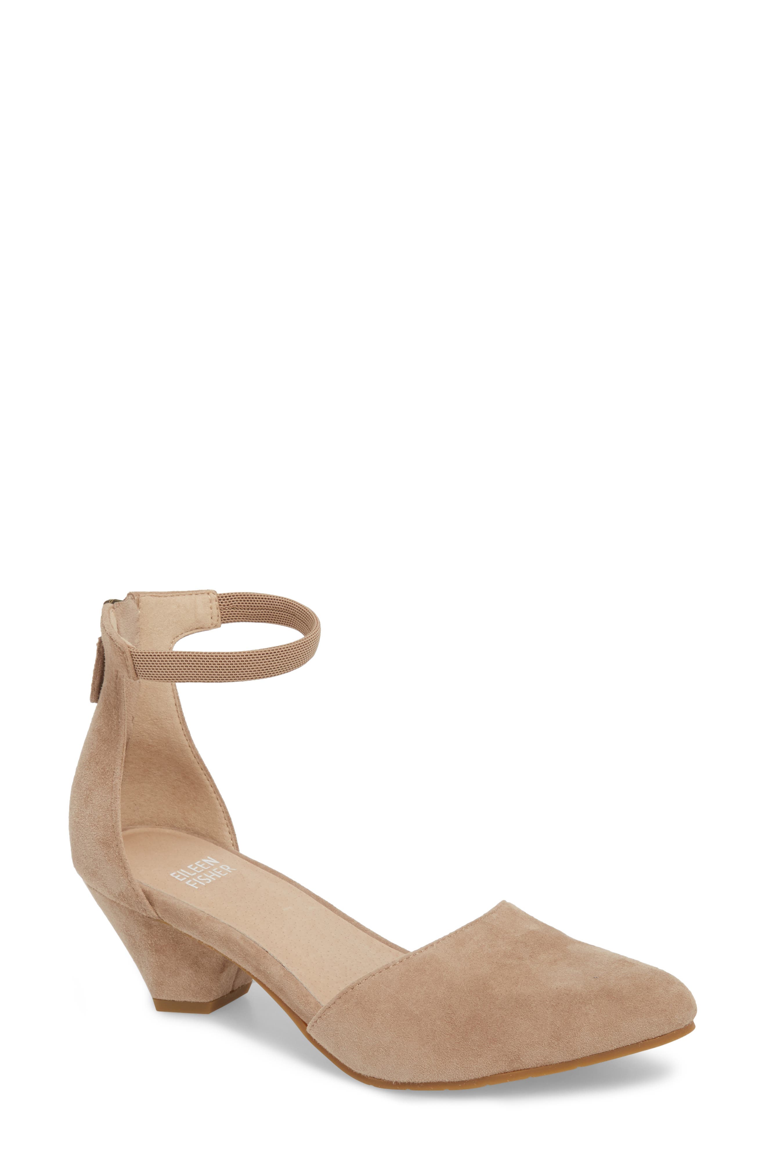 Just Open Sided Pump, Main, color, EARTH SUEDE