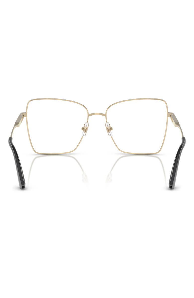Jimmy Choo 53mm Pillow Optical Glasses, Alternate, color, Pale Gold/ Black / Demo Lens