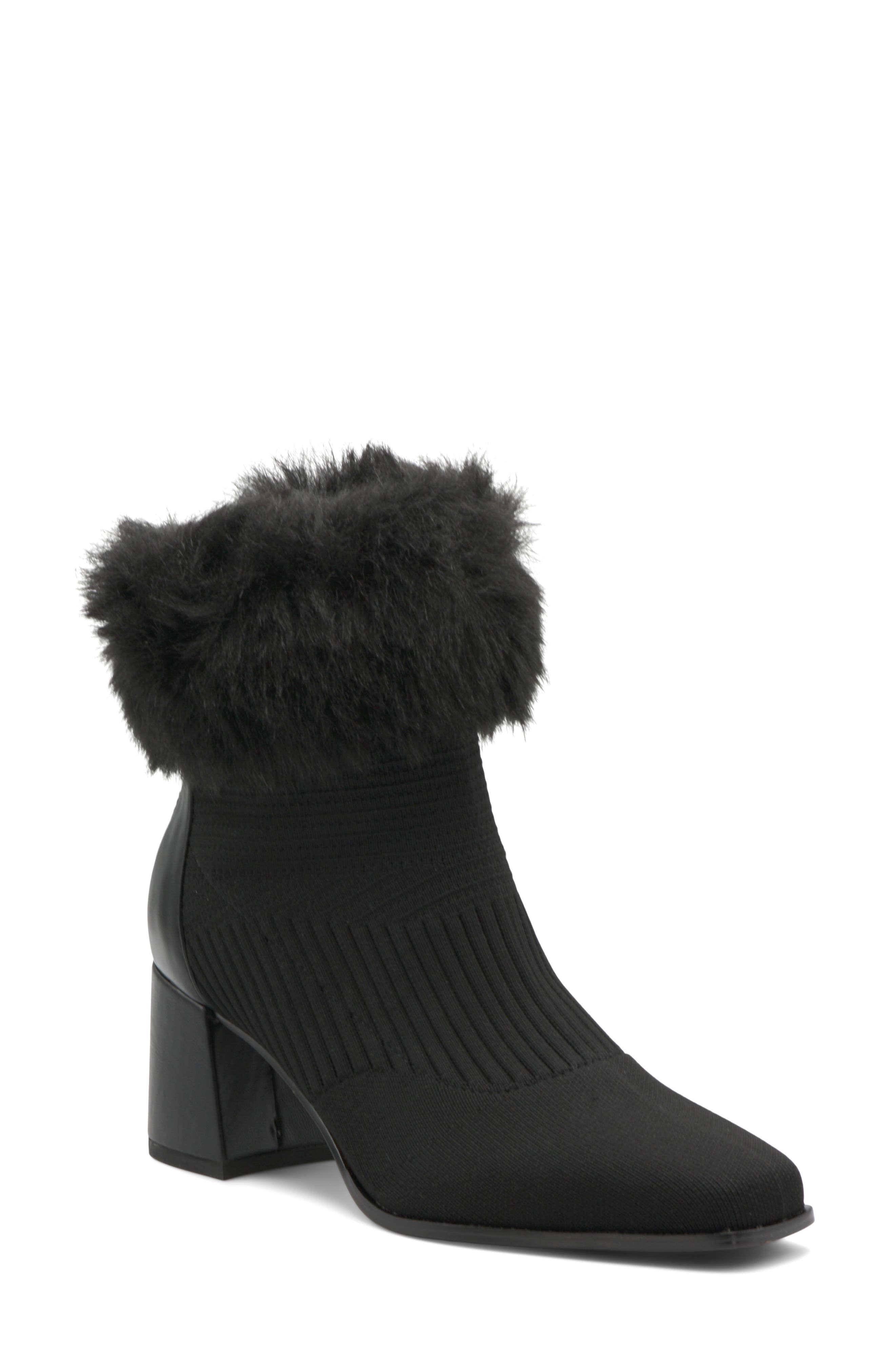 Adrienne Vittadini Jalo Faux Fur Cuff Bootie