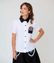 Unique Vintage 1940s Collared Blouse