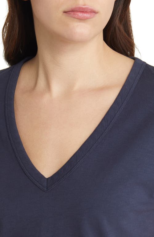 Rag & Bone The Slub V-neck Organic Pima Cotton T-shirt In Salute