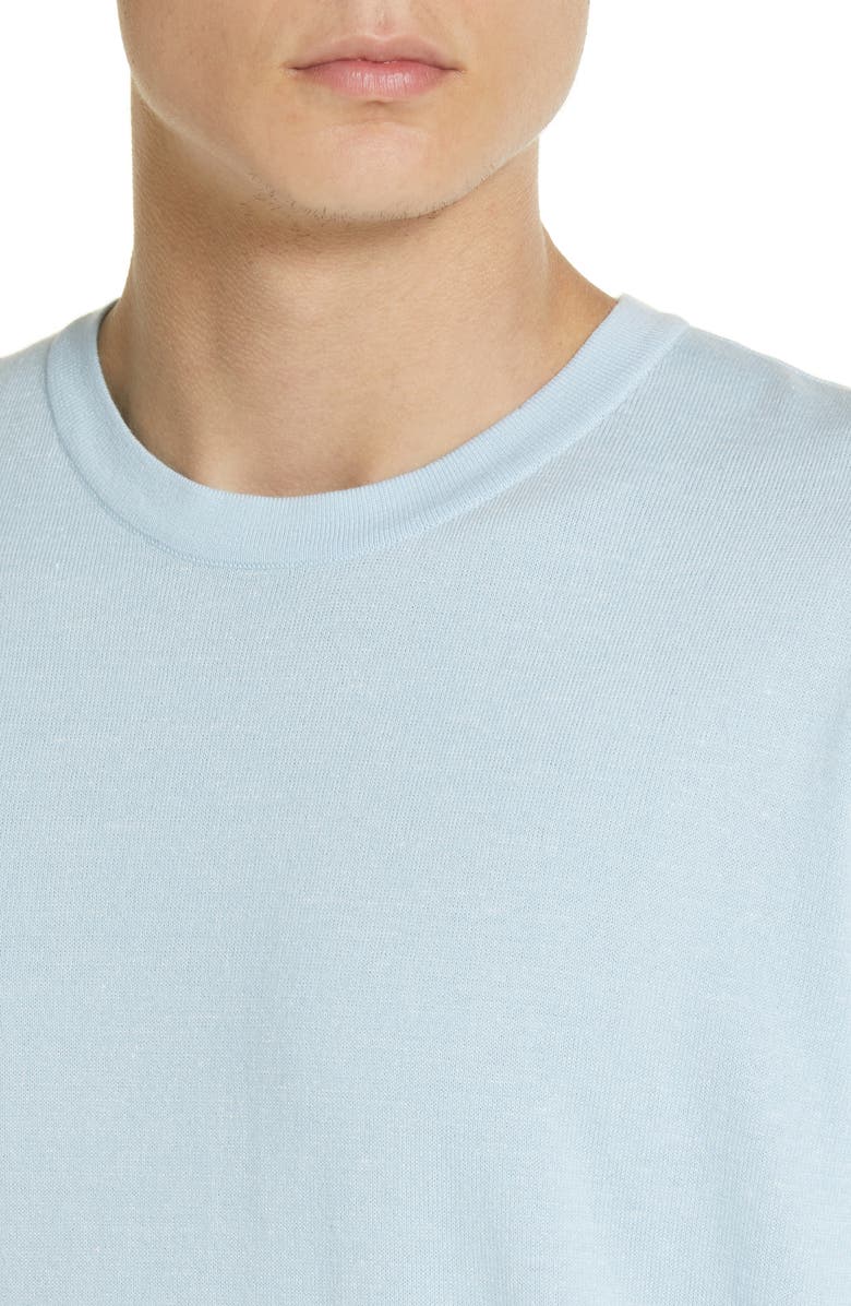 BOSS Tameo Cotton & Linen T-Shirt, Alternate, color, Light/ Pastel Blue