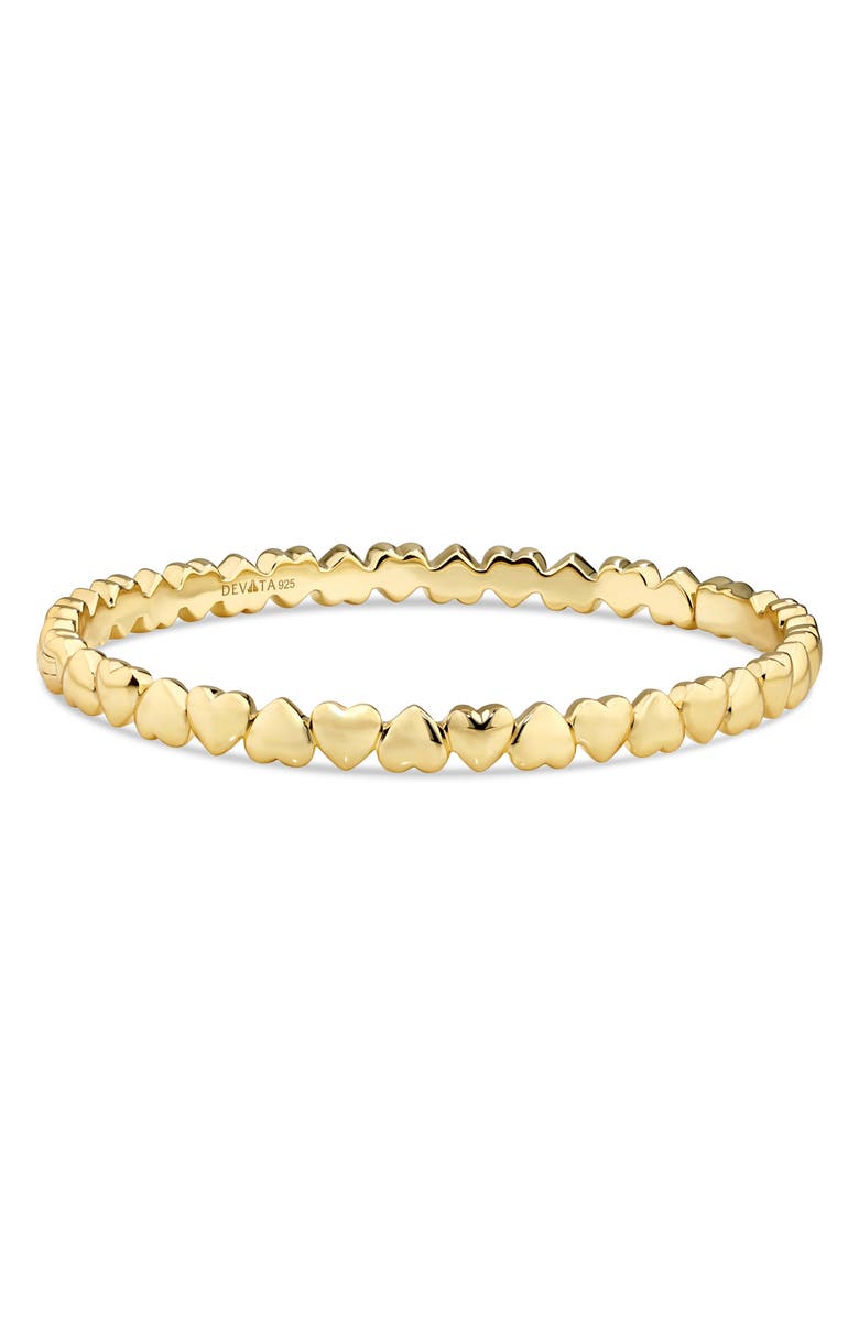 DEVATA Sweetheart Eternity Bangle Bracelet, Main, color, Gold