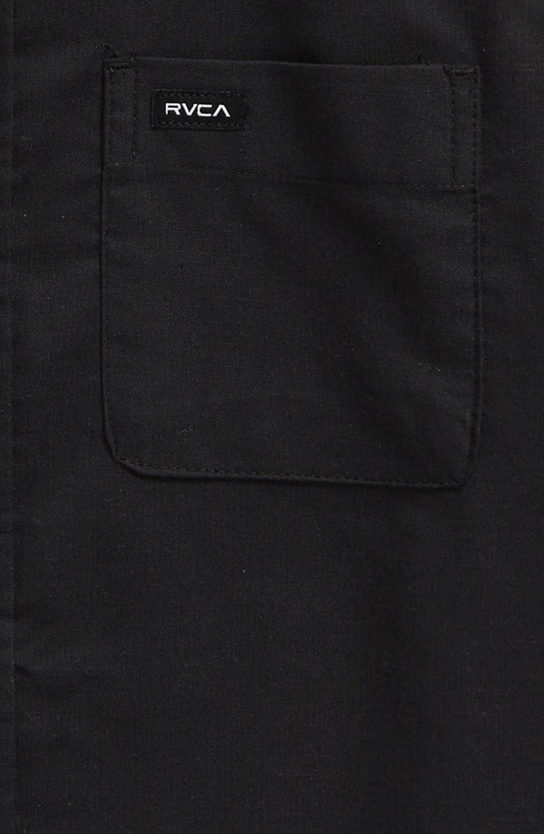 RVCA Kids' That'll Do Cotton Blend Button-Down Shirt, Alternate, color, 