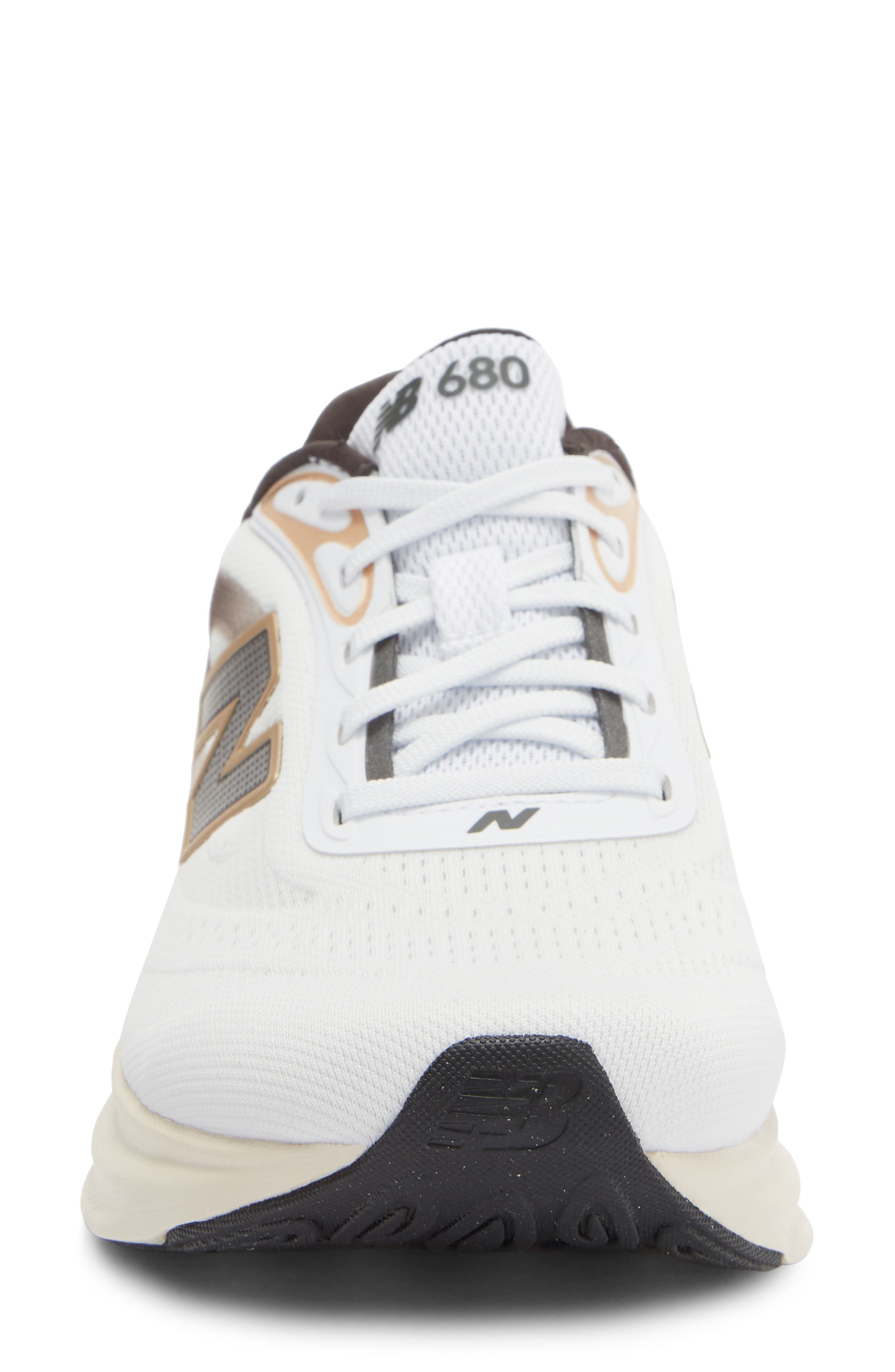 New Balance 680 Running Shoe, Alternate, color, Nb 103 White/ Faded Black