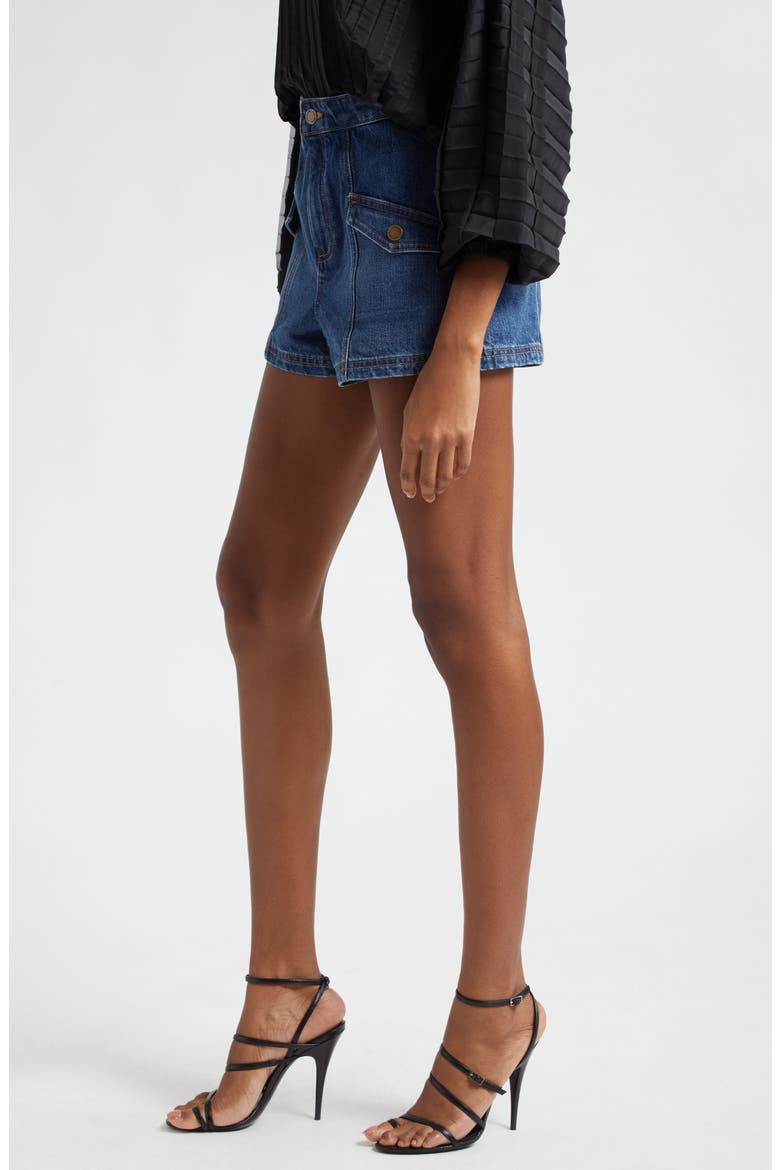 Nova Denim Shorts, Alternate, color, MEDIUM WASH