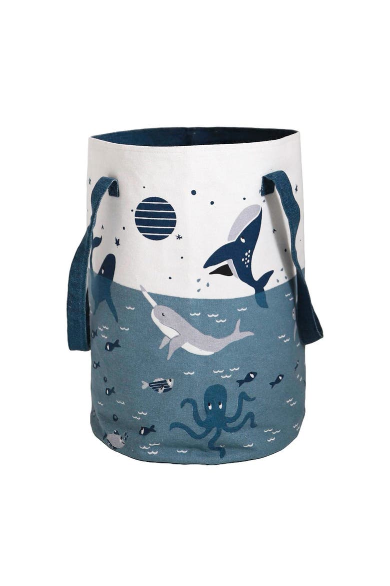 Storage Basket Little Deep Blue, Main, color, MULTI