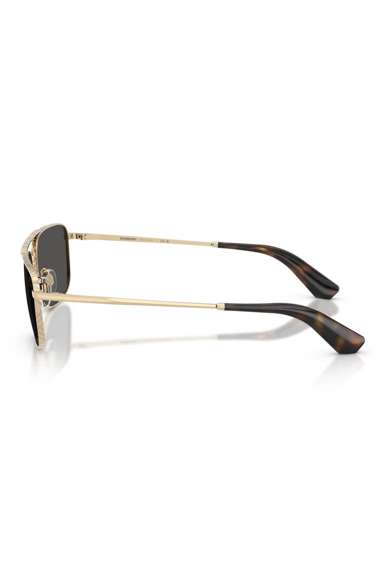 59mm Pilot Sunglasses, Alternate, color, LIGHT GOLD / DARK GREY