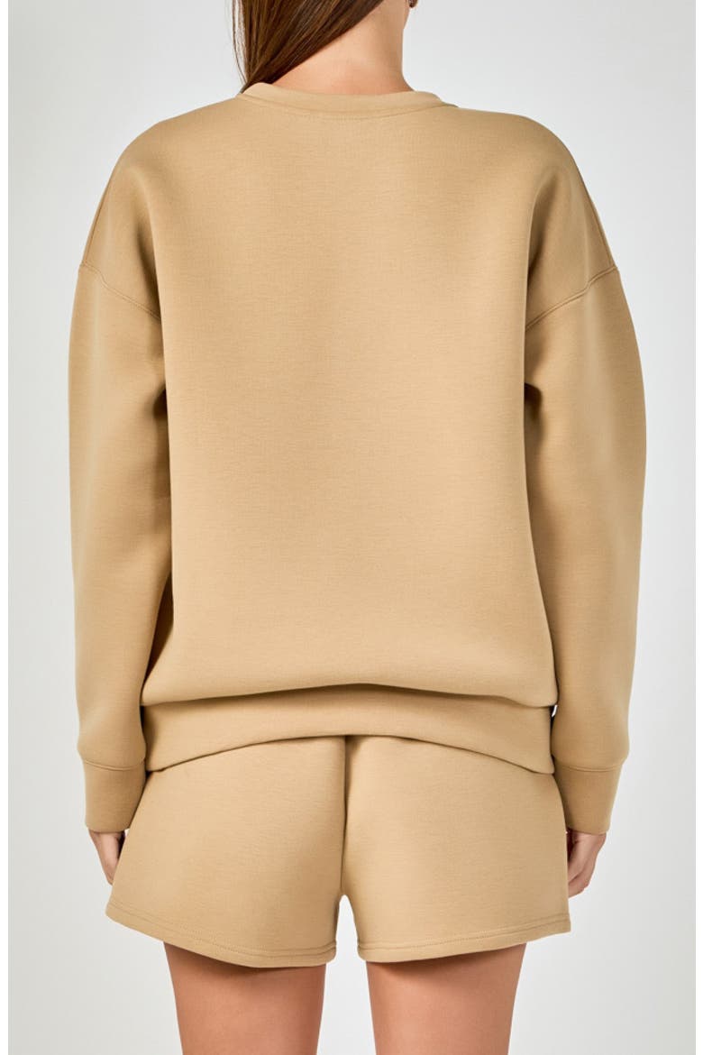 Relaxed Scuba Pullover, Alternate, color, TOFFEE