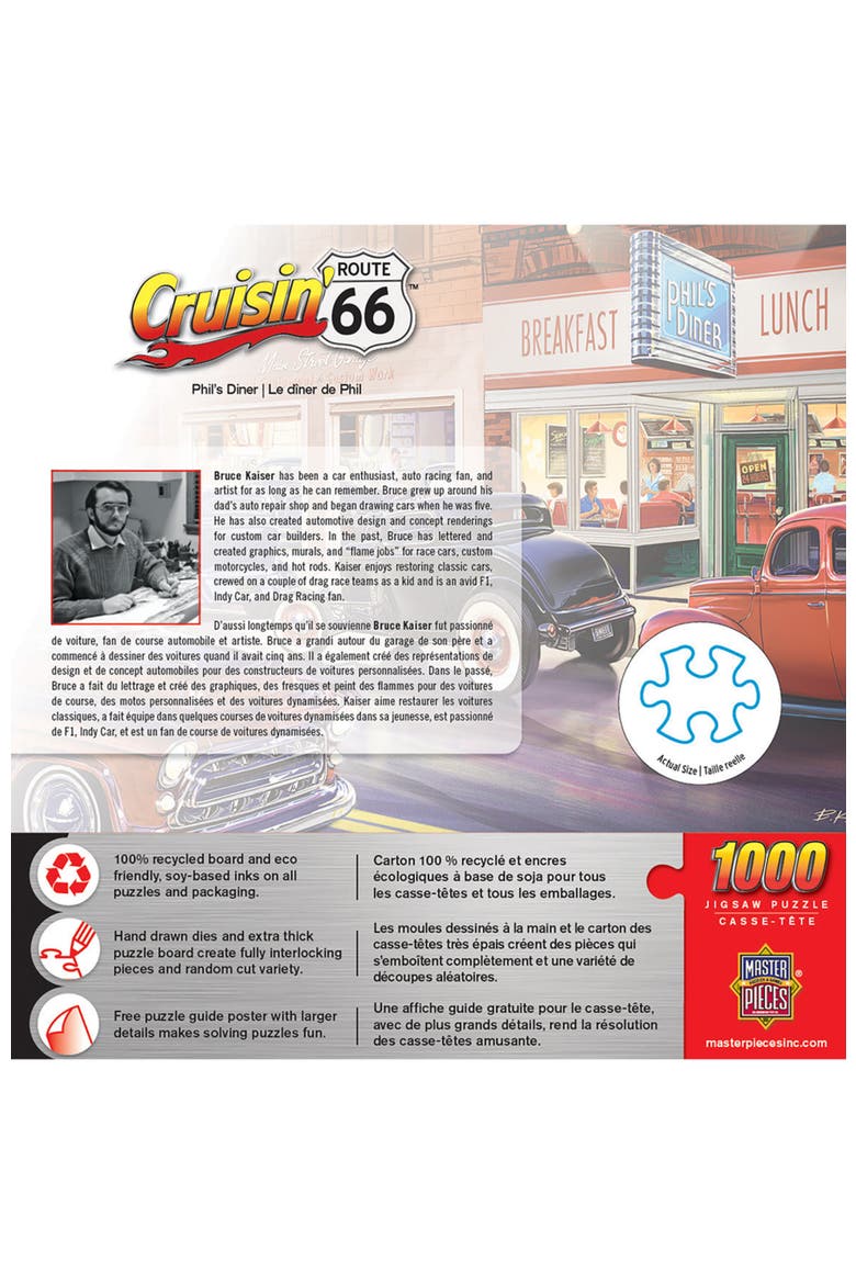 Phil's Diner 1000 Piece Jigsaw Puzzle, Alternate, color, Multicolor
