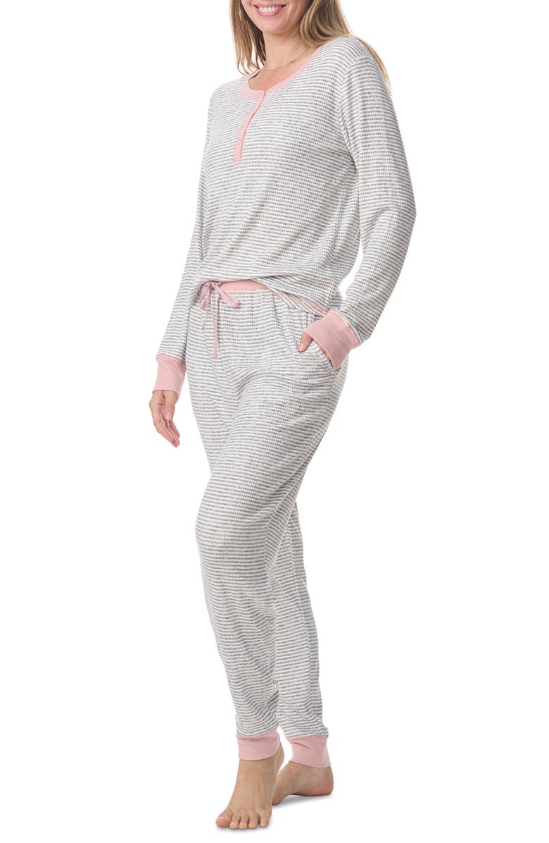 Splendid Rib Henley Pajamas, Alternate, color, 