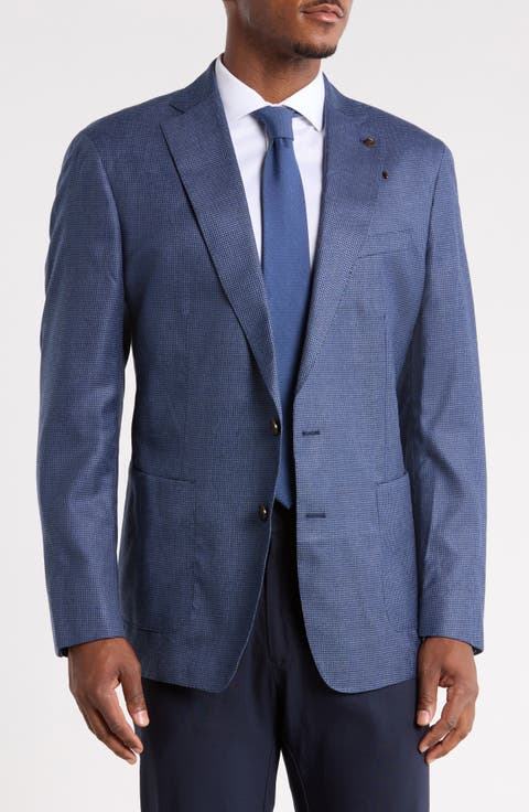 Cypress Houndstooth Cashmere & Silk Sport Coat
