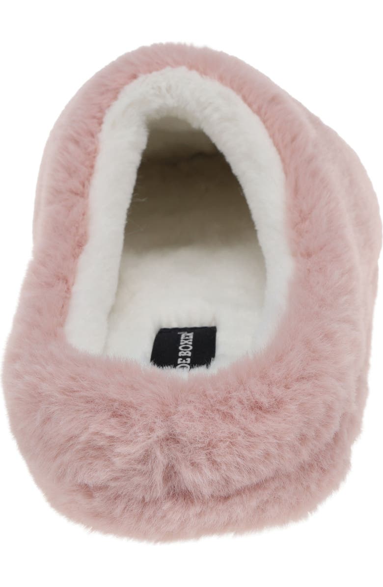 JOE BOXER Plush Mr Lucky Faux Fur Slipper, Alternate, color, Pink