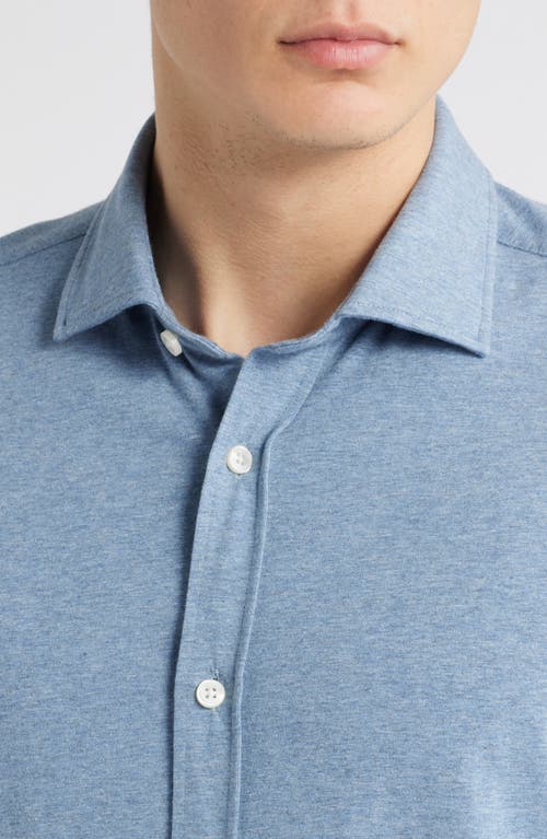 Hugo Boss Boss Roan Stretch Cotton Button-up Shirt In Open Blue