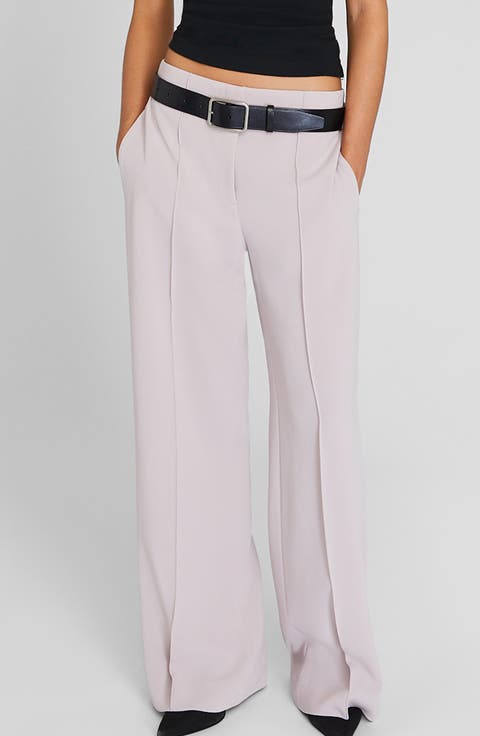 Wide Leg Crepe Pants