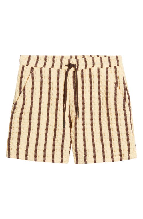 Oas Porto Stripe Waffle Shorts