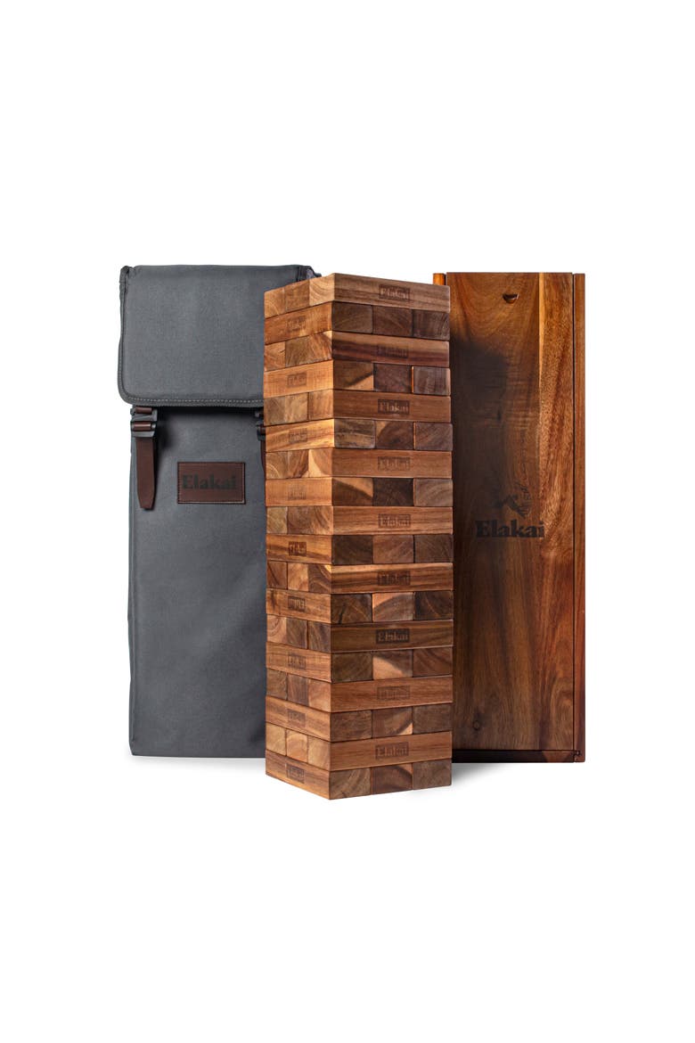 Acacia Woodlander Mountain Blocks, Main, color, Giant / Natural Wood