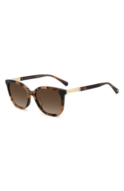 Kate Spade New York Seline 54mm Rectangular Sunglasses In Brown